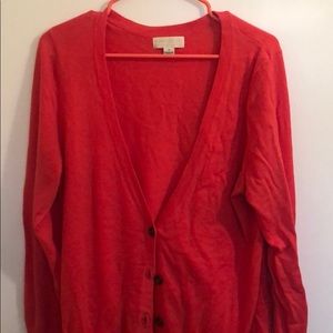 Forever 21+ bright orange/hot pink cardigan